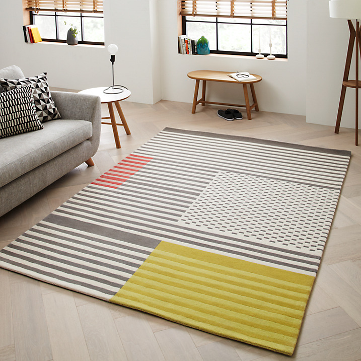 Scandi style wool rug