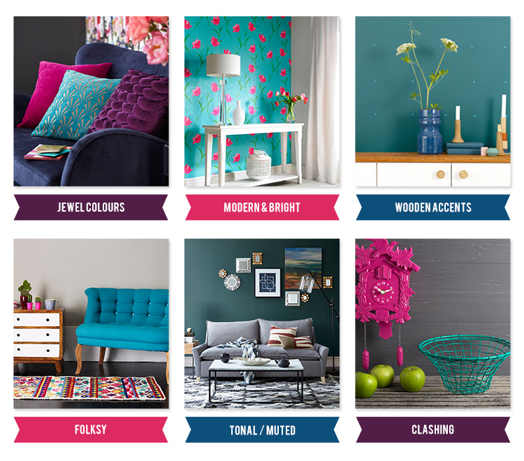 Moodboard Monday: Teal Home Decor.  How to use this bright, beautiful colour in your home redesign - eclectichome.co.uk