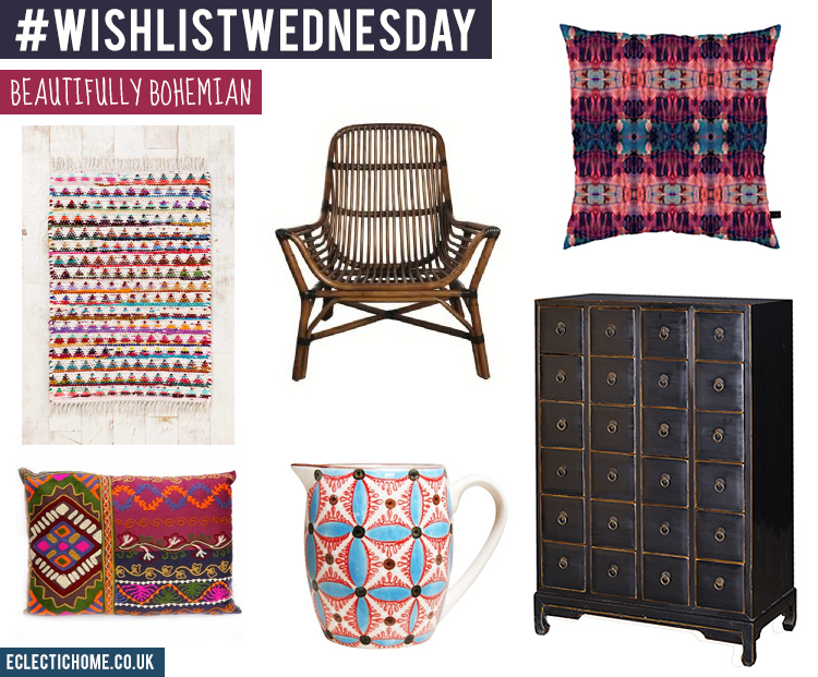 #Bohemian style for your living room - my wish list picks #HomeDecor