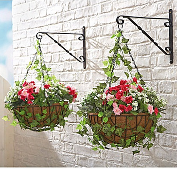 artificial ready made hanging baskets from House of Bath