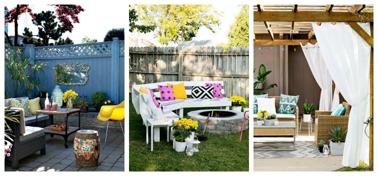 eclectic outdoor rooms