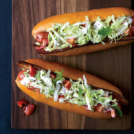 Insired hotdog toppings for your summer outdoor party - pic from FoodandWine.com