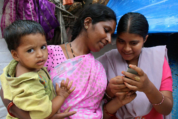 recycle your mobile phones and gadgets for good causes - avoiding landfil. Pic via hopephones.org