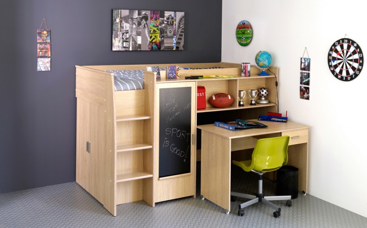 Cabin bed with plenty of storage space